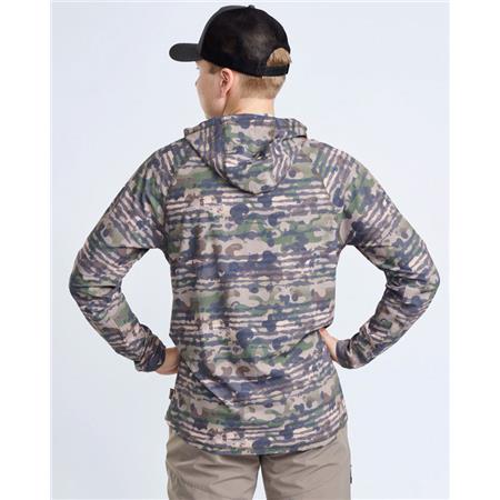 SWEAT HOMME PINEWOOD AIR VENT HOODIE - GREEN CAMOU