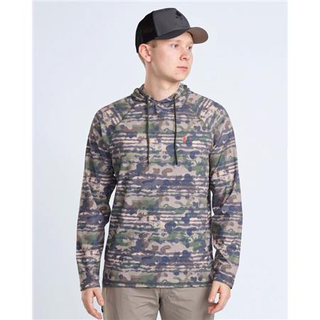 SWEAT HOMME PINEWOOD AIR VENT HOODIE - GREEN CAMOU