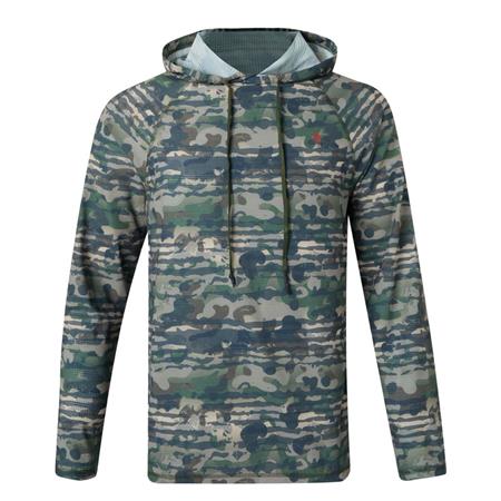 Sweat Homme Pinewood Air Vent Hoodie - Green Camou