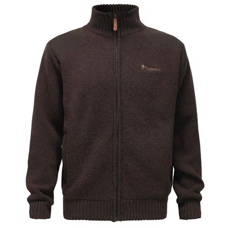 Sweat Homme Pinewood Hurricane Full Zip - Marron