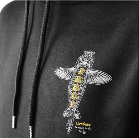 SWEAT HOMME VASS CARP RISING HOODIE - NOIR