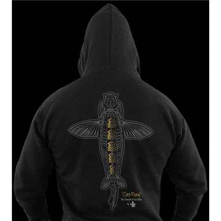 SWEAT HOMME VASS CARP RISING HOODIE - NOIR