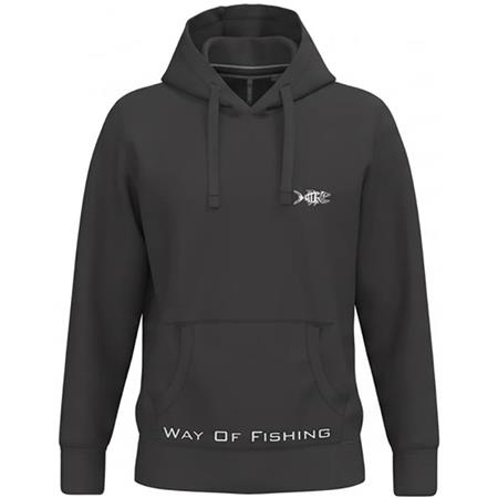 SWEAT HOMME W.O.F. MANGA - ANTHRACITE