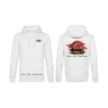 SWEAT HOMME W.O.F. MANGA - BLANC