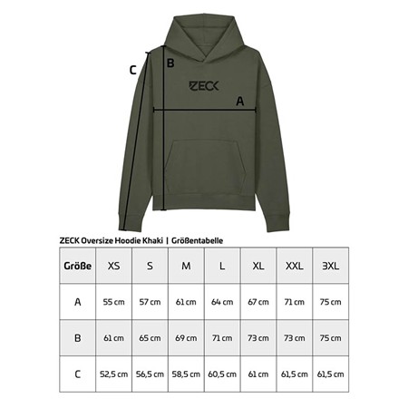 SWEAT HOMME ZECK OVERSIZE HOODIE KHAKI