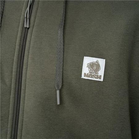SWEAT MAN NASH MAKE IT HAPPEN BADGE ZIPPED - VERT