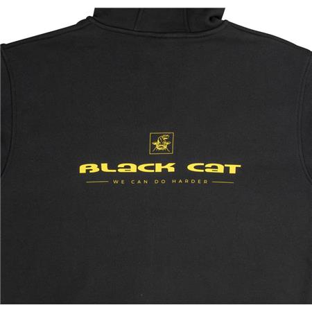 SWEAT MAN - ZWART BLACK CAT ZIPPER
