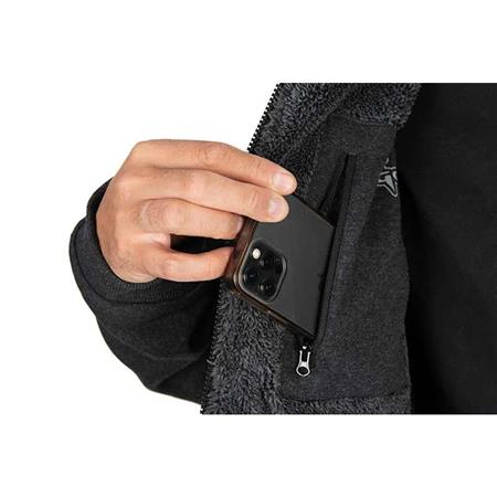 SWEAT MAN - ZWART FOX RAGE REVERSIBLE SHERPA HOODY