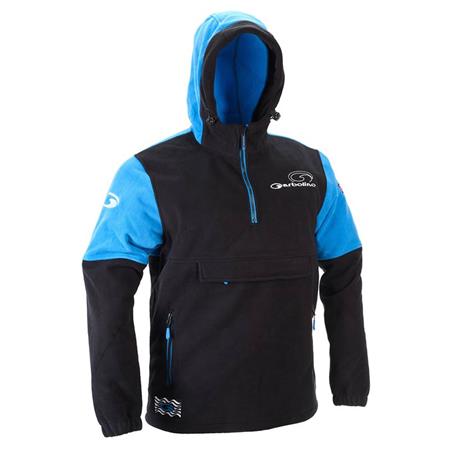 Sweat Masculino Garbolino Smok Windproof Match - Preto/Azul