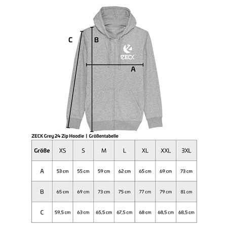 SWEAT MASCULINO ZECK ZIP HOODIE - CINZA