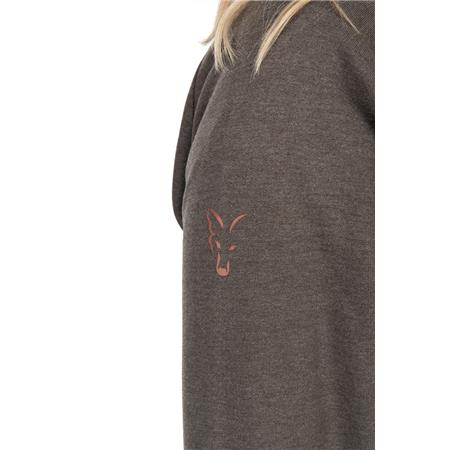 SWEAT TIL KVINDER FOX WC ZIPPED HOODIE - OLIVEN