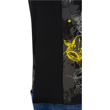 SWEAT VOOR HEREN BLACK CAT PERFORMANCE SUN TOP - ZWART