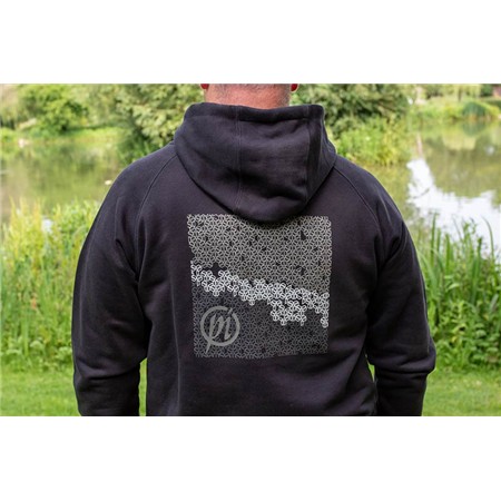 SWEAT VOOR HEREN PRESTON INNOVATIONS BLACK FRENCH TERRY HOODIE - ZWART