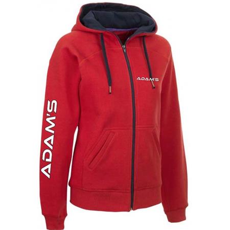 Sweat Zippado Homem Adam's - Rouge