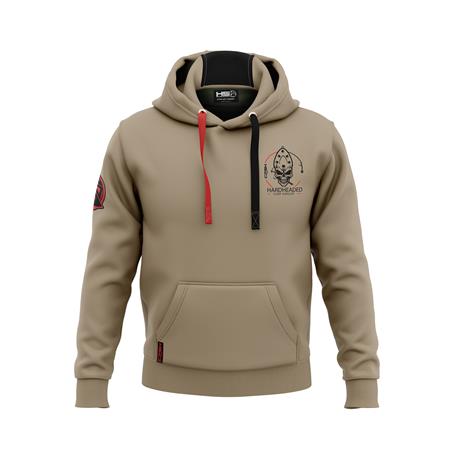 Sweatshirt Heren Hot Spot Design Hoodie Hardheaded - Beige
