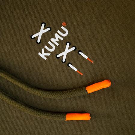 SWEATSHIRT HEREN KUMU HOODY TRUE LEATHER - KAKI