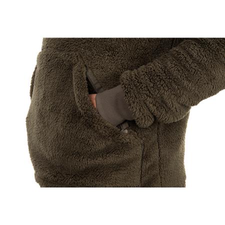 SWEATSHIRT HERR FOX RAGE PREDATOR SHERPA HOODY - BRUN