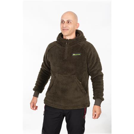 SWEATSHIRT HERR FOX RAGE PREDATOR SHERPA HOODY - BRUN
