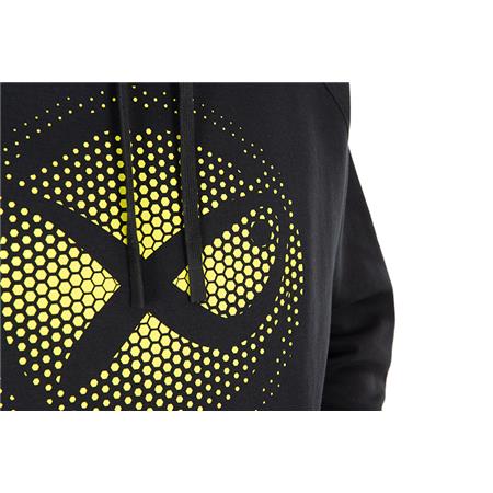 SWEATSHIRT HERRE FOX MATRIX LARGE FADE LOGO HOODY - SORT