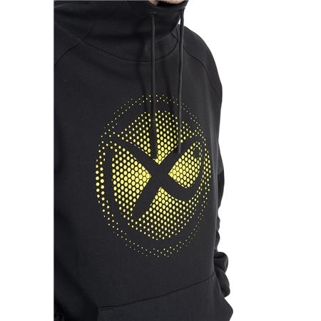 SWEATSHIRT HERRE FOX MATRIX LARGE FADE LOGO HOODY - SORT
