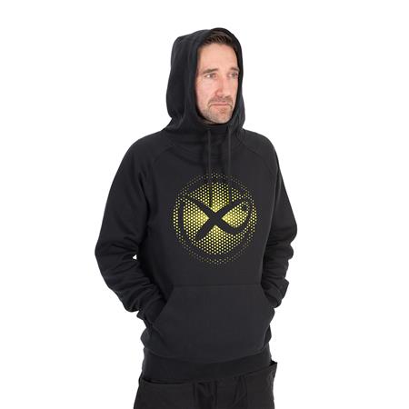 SWEATSHIRT HERRE FOX MATRIX LARGE FADE LOGO HOODY - SORT