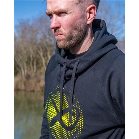 SWEATSHIRT HERREN FOX MATRIX LARGE FADE LOGO HOODY - SCHWARZ