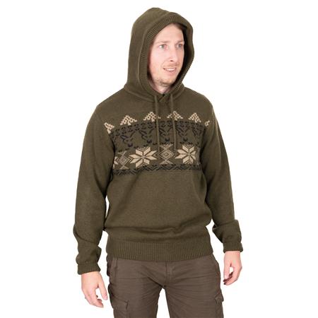 SWEATSHIRT HERREN FOX XMAS HOODIE - KHAKI
