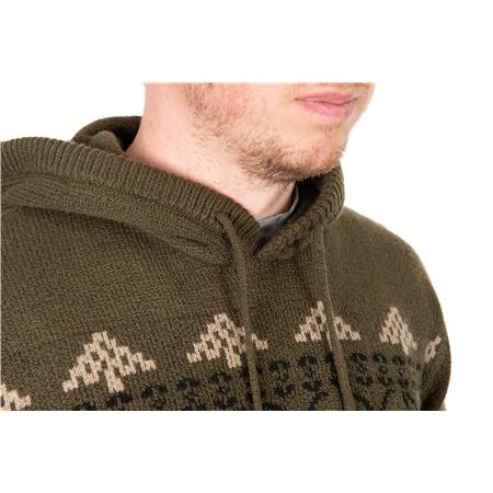 SWEATSHIRT HERREN FOX XMAS HOODIE - KHAKI
