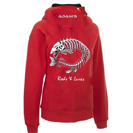 SWEATSHIRT MED LYNLÅS TIL HERRE ADAM'S - RØD