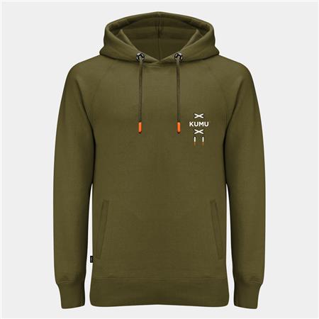 SWEATSHIRT TIL HERRE KUMU HOODY TRUE LEATHER - KAKI