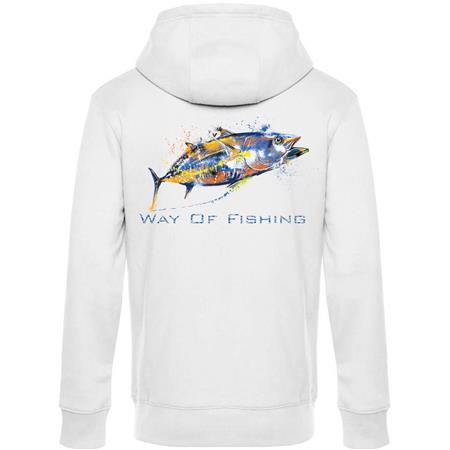 SWEATSHIRT TIL HERRE W.O.F. THON - HVID