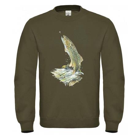 Sweatshirt Til Mænd Bartavel Ørred - Khaki