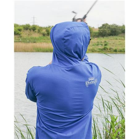 SWEATSHIRT TIL MÆND FOX RAGE BLUE HOODED T