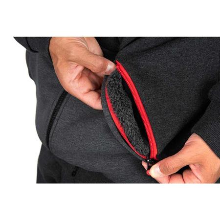 SWEATSHIRT TIL MÆND FOX RAGE REVERSIBLE SHERPA HOODY - SORT