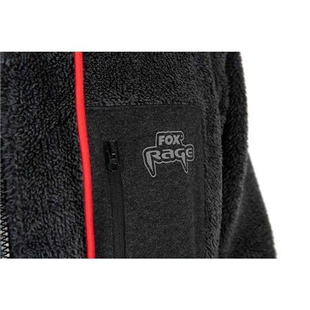 SWEATSHIRT TIL MÆND FOX RAGE REVERSIBLE SHERPA HOODY - SORT