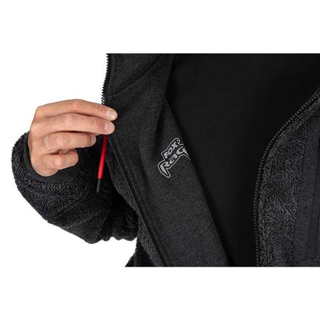 SWEATSHIRT TIL MÆND FOX RAGE REVERSIBLE SHERPA HOODY - SORT