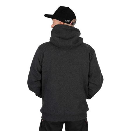 SWEATSHIRT TIL MÆND FOX RAGE REVERSIBLE SHERPA HOODY - SORT