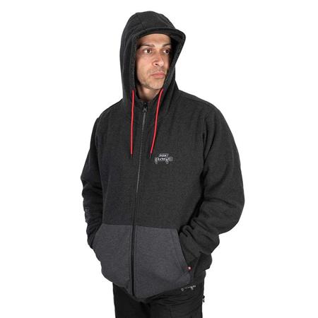 SWEATSHIRT TIL MÆND FOX RAGE REVERSIBLE SHERPA HOODY - SORT