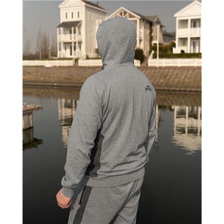 SWEATSHIRT TIL MÆND FOX RAGE VOYAGER GREY HOODY - GRÅ