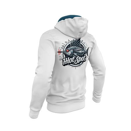 SWEATSHIRT TIL MÆND HOT SPOT DESIGN FUTURE MARLIN - HVID