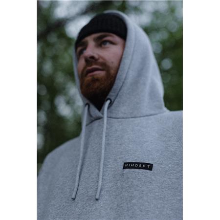SWEATSHIRT TIL MÆND KORDA MINDSET PATCH HOODIE - GRÅ