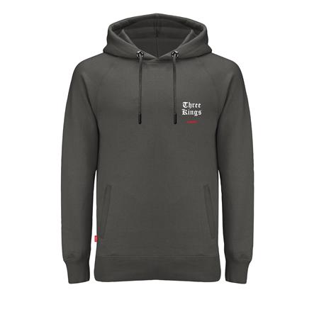 SWEATSHIRT TIL MÆND KUMU 3 KINGS GREY HOODIE - GRÅ