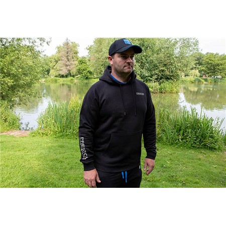 SWEATSHIRT TIL MÆND PRESTON INNOVATIONS BLACK FRENCH TERRY HOODIE - SORT