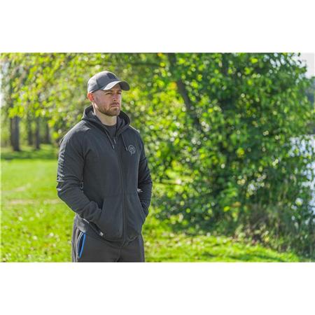SWEATSHIRT TIL MÆND PRESTON INNOVATIONS CORE COLLECTION ZIP HOODIE - SORT
