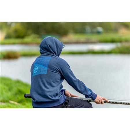 SWEATSHIRT TIL MÆND PRESTON INNOVATIONS NAVY TIDE ZIP HOODIE - MARINEBLÅ