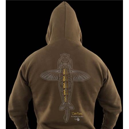 SWEATSHIRT TIL MÆND VASS CARP RISING HOODIE - KHAKI