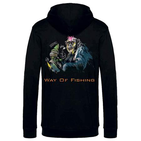 SWEATSHIRT TIL MÆND W.O.F. BONOBO - SORT