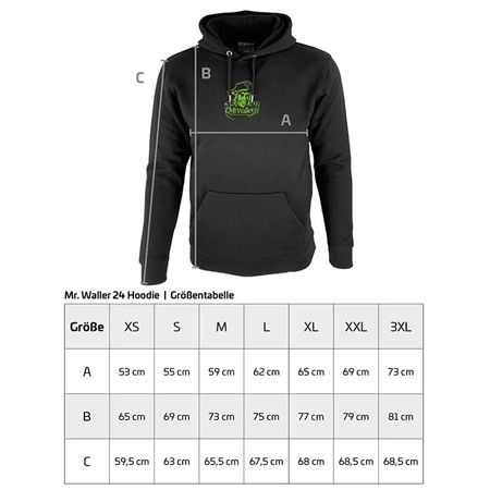 SWEATSHIRT TIL MÆND ZECK MR. WALLER HOODIE - SORT