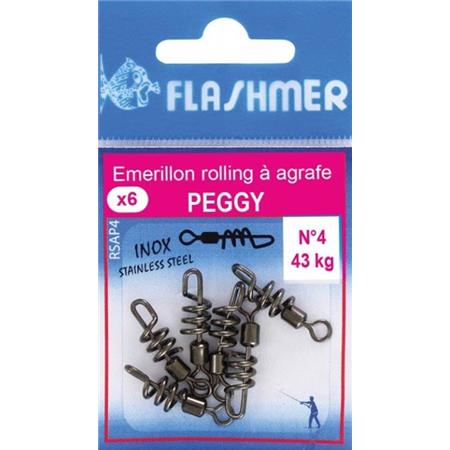 Swivel Flashmer Rolling A Agrafe Peggy