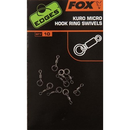 Swivel Met Ring Fox Kuro Micro Hook Ring Swivels